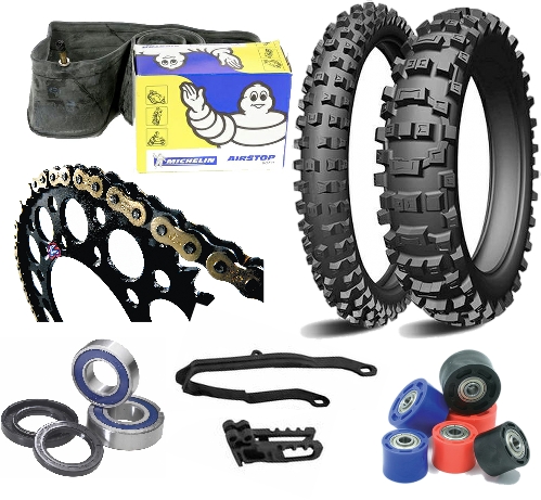 Chains, Sprockets, Tyres & Drivetrain