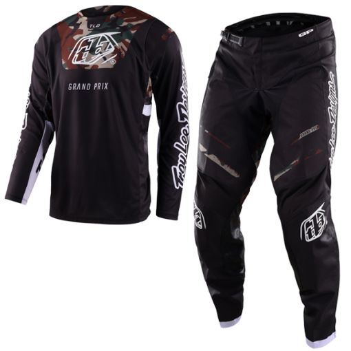 2023/Troy Lee Designs TLD Motocross GP Pro Gear Blends Camo Black/Green