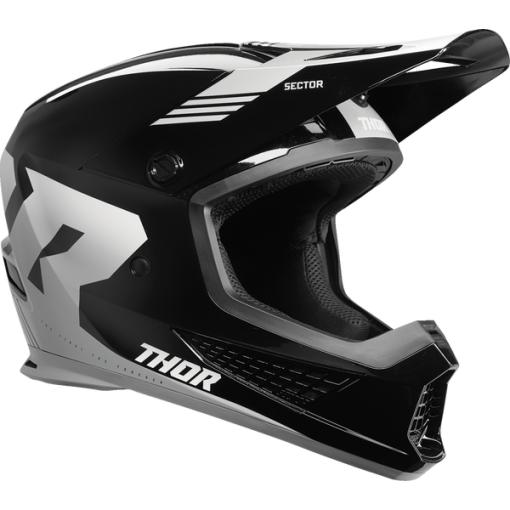 2024 Thor Sector 2 Carve Motocross Helmet Black White