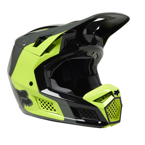 2023 Fox V3 RS EFEKT Motocross Helmet ECE (Flo Yellow)