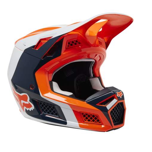2023 Fox V3 RS EFEKT Motocross Helmet ECE (Flo Orange)