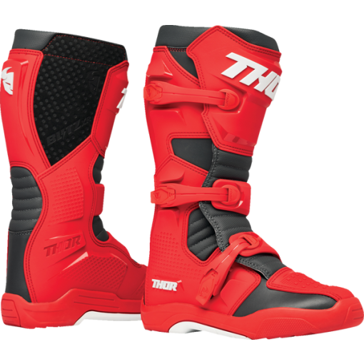 2024 Thor Motocross Boot Blitz XR Red Charcoal