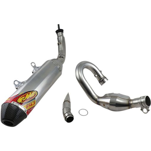FMF 4.1 RCT Exhaust System Husqvarna FC/FX450 2018/2022 Carbon end Stainless Steel 