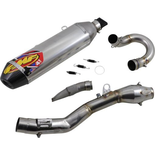 FMF 4.1 RCT Exhaust System Husqvarna FE450 2020 > Aluminum Carbon end Stainless Steel 