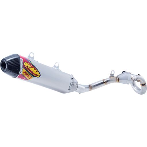 FMF 4.1 RCT Exhaust System Kawasaki KX250f 2021 > Aluminum Carbon end Stainless Steel 