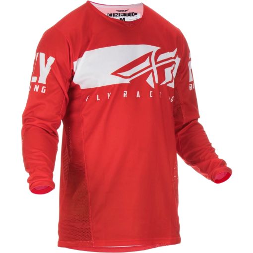  Fly Racing Kinetic Shield Motocross Jersey Red White XXL ONLY 