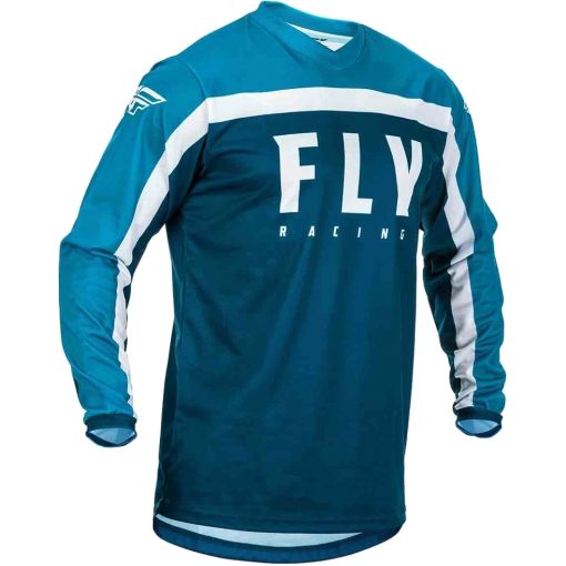 2020 Fly Racing F16 Youth Motocross Jersey Navy Blue White Youth