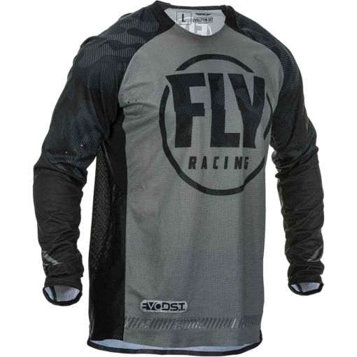 2020 Fly Racing Evolution Motocross Jersey Black Grey Camo