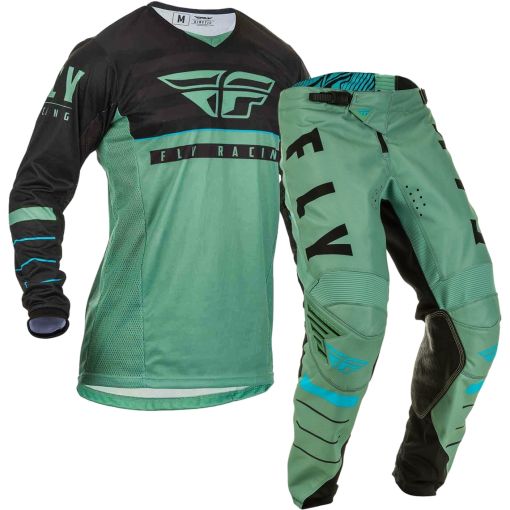 2020 Fly Racing Kinetic K120 Youth Kids Motocross Gear Sage Green Black 22" ONLY