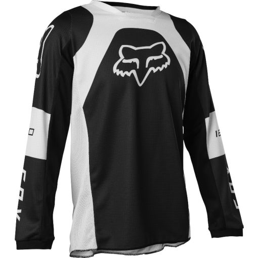 2022 Fox 180 LUX Motocross Jersey (Black/White)
