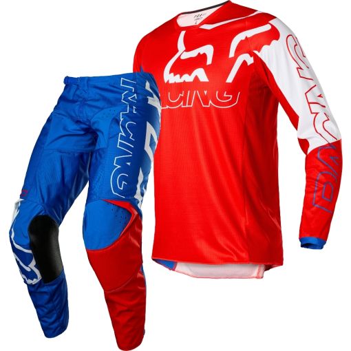 2022 Fox 180 SKEW Motocross Gear WHITE RED BLUE