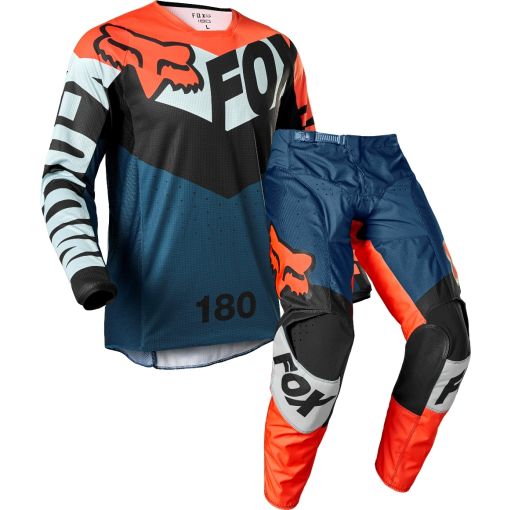 2022 Fox 180 TRICE Motocross Gear GREY ORANGE 28/S ONLY