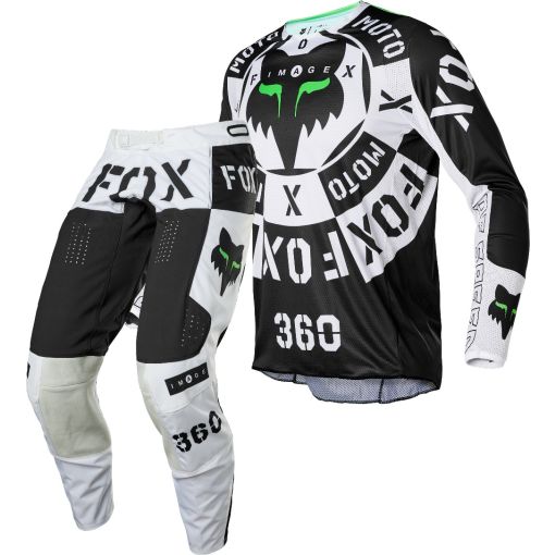 2022 Fox 360 Motocross Gear NOBYL BLACK WHITE
