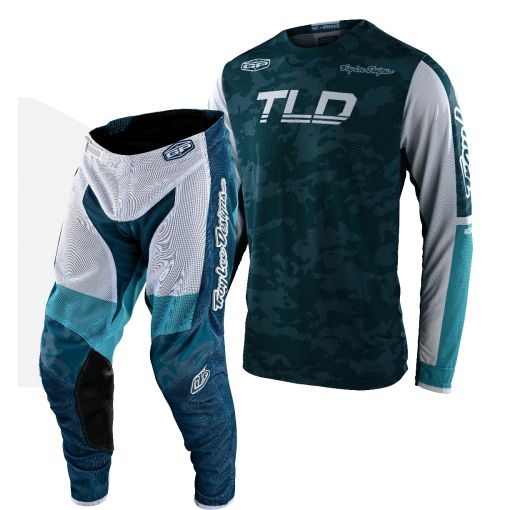 2022\SPRING Troy Lee Designs TLD VELOCE GP AIR Motocross Gear Camo Marine