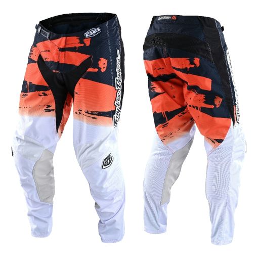 Troy Lee Designs BRUSHED TEAM GP Motocross Pants Navy Orange