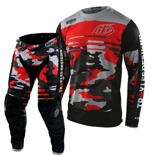 2021 //  FALL Troy Lee Designs TLD GP FORMULA Motocross Gear Camo Black Rocket Red