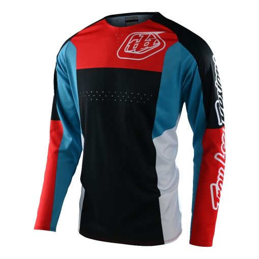 2022 Troy Lee Designs TLD QUATTRO TLD MX SE Pro Motocross Jersey NAVY RED 
