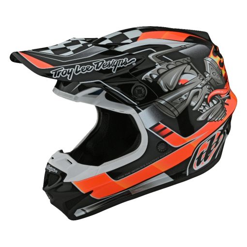 2024 Troy Lee Designs TLD SE4 MIPS POLY Motocross Helmet CARB BLACK