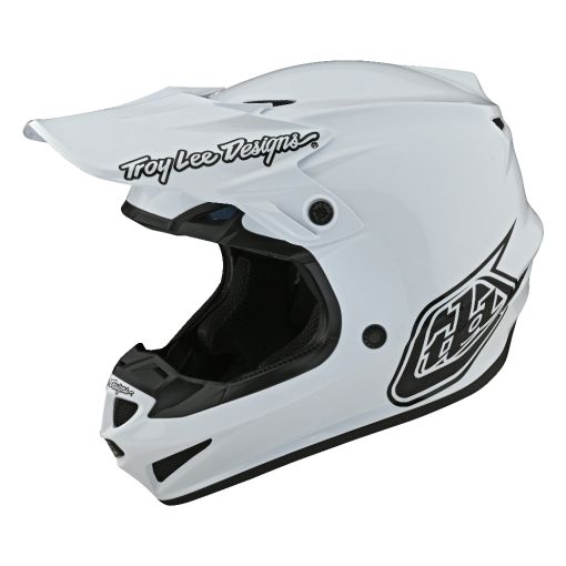 SPRING 2023 Troy Lee Designs TLD Motocross SE4 Polyacrylite Helmet (Mono White)