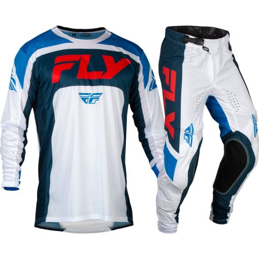 2024 Fly Racing Lite Motocross Gear Red White Navy 