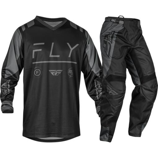 2024 Fly Racing F16 Motocross Gear Black Charcoal