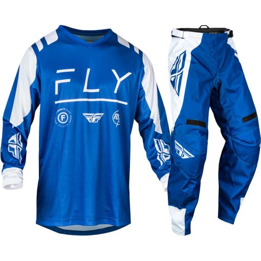 2024 Fly Racing F16 Motocross Gear True Blue White 