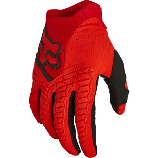 2023 Fox Pawtector Motocross Gloves (Flo Red)