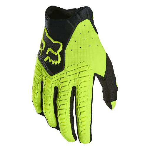 2023 Fox Pawtector Motocross Gloves (Flo Yellow)