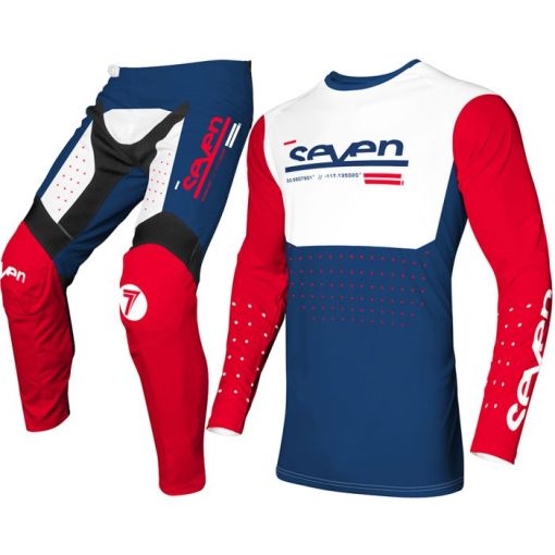 2024 Seven MX 24.1 Vox Aperture Red Navy Youth Motocross Gear 