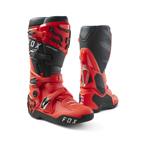 2024 Fox Instinct Motocross Boots (Flo Red)