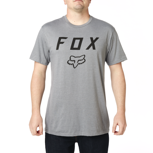 Fox LEGACY MOTH Short Sleeved Tee Shirt Heather Graphite