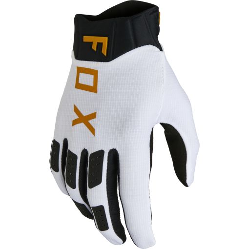 2022 Fox Flexair Motocross Gloves (White/Black)