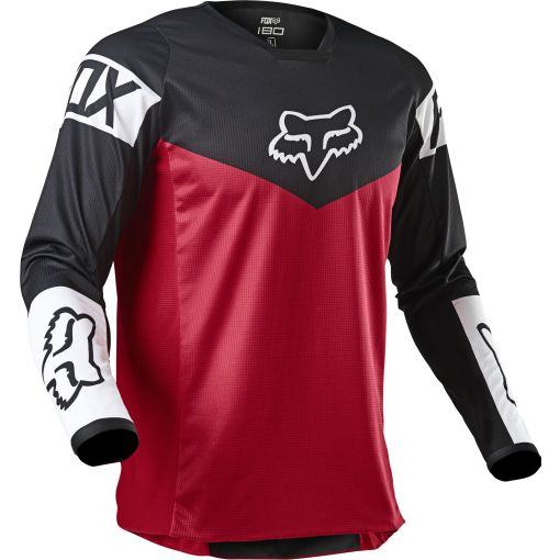 Fox 180 Motocross Jersey REVN FLAME RED