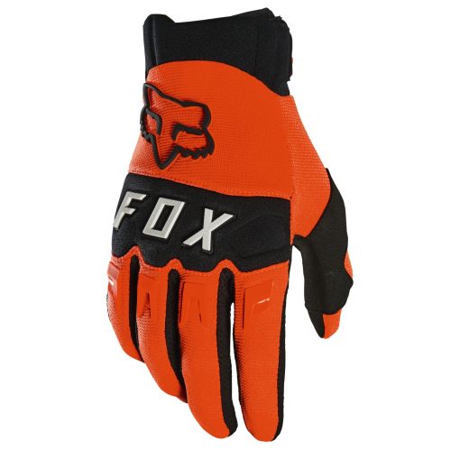 2024 Fox Dirtpaw Motocross Gloves Black (Flo Orange)