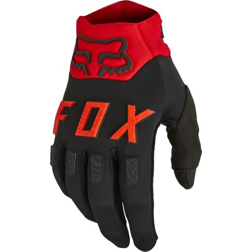 2022 Fox Legion Off Road Enduro Gloves Black (Black/Red)