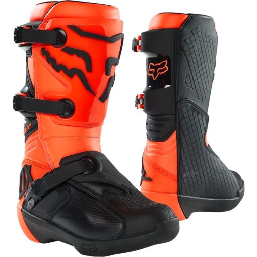 2023 Fox Youth Comp Motocross Boots - Buckle (Flo Orange)