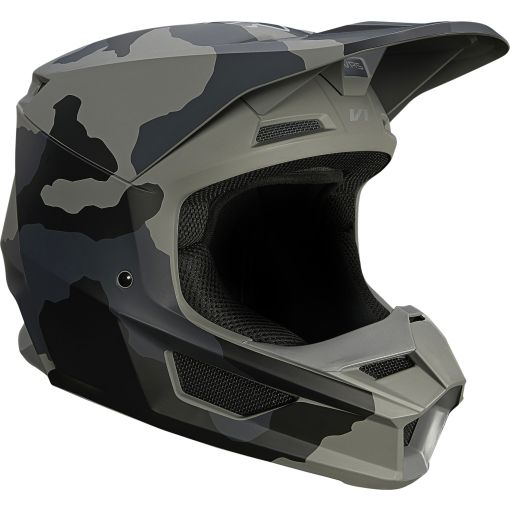 2022 Fox V1 TREV Motocross Helmet ECE (Black Camo)