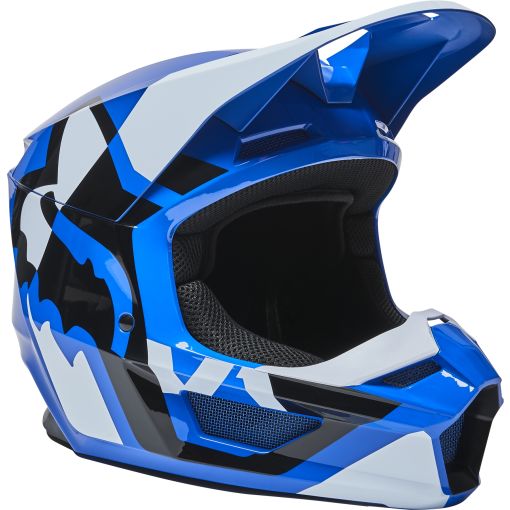 2022 Fox V1 LUX Motocross Helmet ECE (Blue)