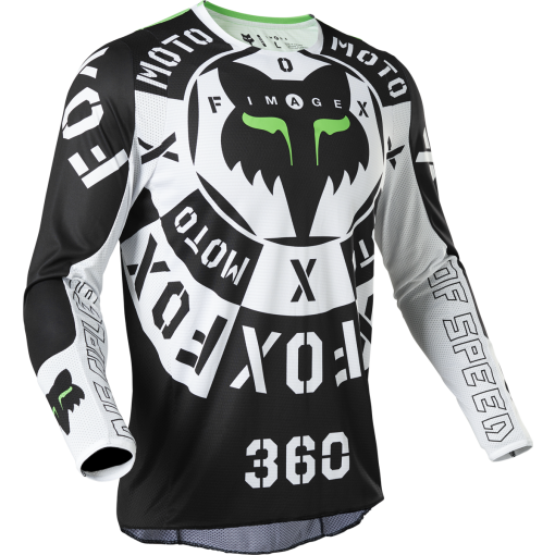 2022 Fox 360 NOBYL Motocross Jersey (Black/White)