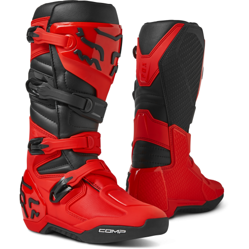 2024  Fox Comp Motocross Boots (Flo Red)