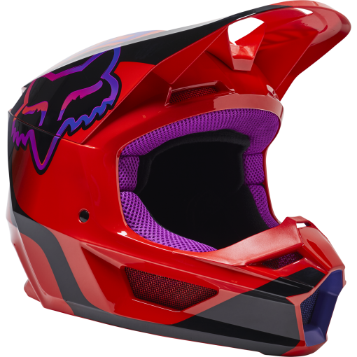 SPRING 2022 Fox V1 VENZ Motocross Helmet ECE (Flo Red)