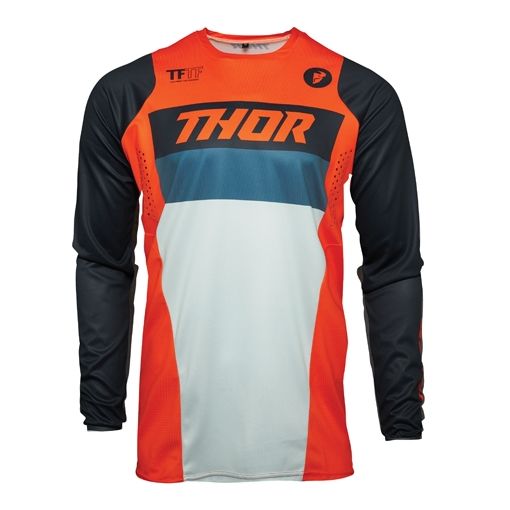 Thor Pulse RACER Kids Youth Motocross Jersey ORANGE MIDNIGHT LARGE ONLY