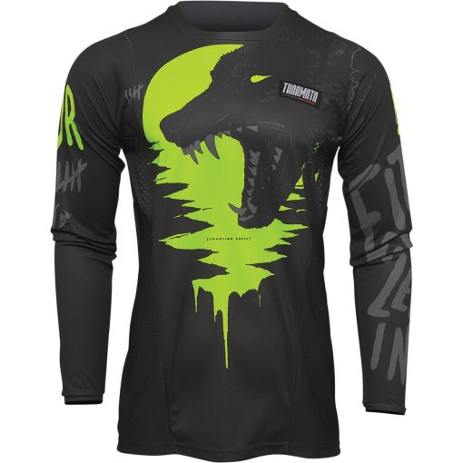 Thor Motocross Jersey Pulse Counting Sheep Charcoal Acid