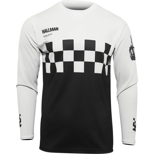 2023 Thor Hallman Motocross Jersey Differ Cheq Black/White