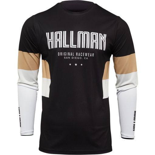 2023 Thor Hallman Motocross Jersey Differ Draft Black/Tan