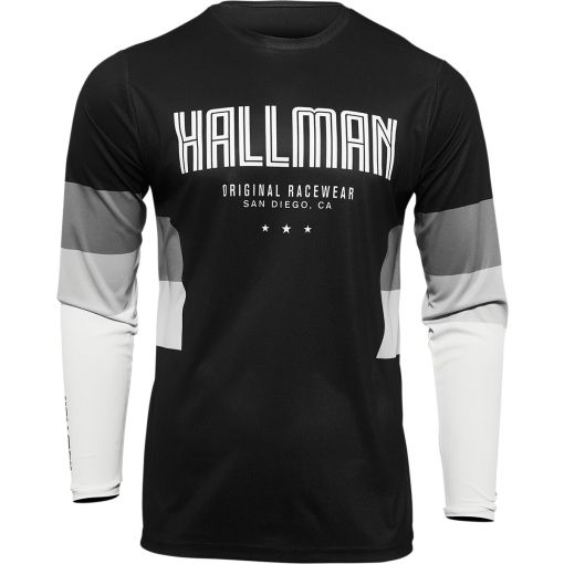 2023 Thor Hallman Motocross Jersey Differ Draft Black/White