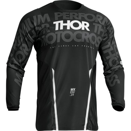 2023 Thor Motocross Jersey Pulse Mono Black/White