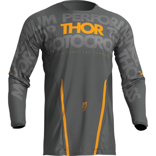 2023 Thor Motocross Jersey Pulse Mono Gray/Yellow