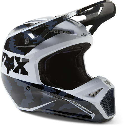 2023 Fox V1 NUKLR Motocross Helmet DOT ECE (Black)