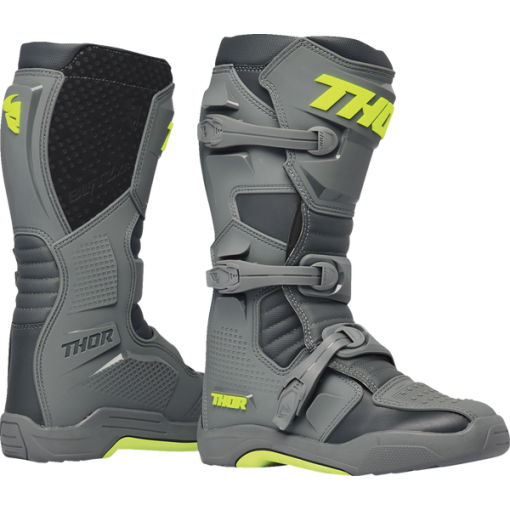 2024 Thor Youth Motocross Boot Blitz XR Grey Charcoal 